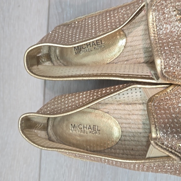Michael Michael Kors  KendricGlitter Espadrille Platform Loafer  shoes 9.5M - Picture 6 of 14